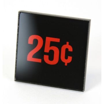 25¢ Window for Midway Coin Doors