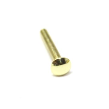 8-32 x 1.25" Brass Carriage Bolt