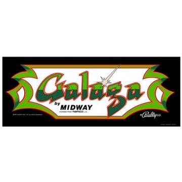 Galaga Upright Marquee