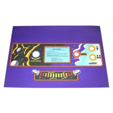 Gyruss Upright Control Panel Overlay