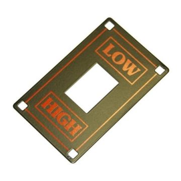 High-Low Speed Shifter Plate