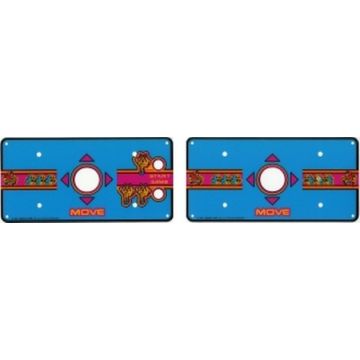 Ms. Pac-Man Cocktail Control Panel Overlay Set