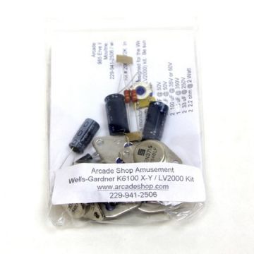 Wells Gardner K6100 X/Y LV-2K Monitor Rebuild Kit