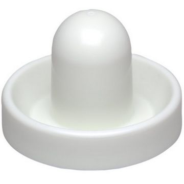 White Fluorescent Air Hockey Mallet